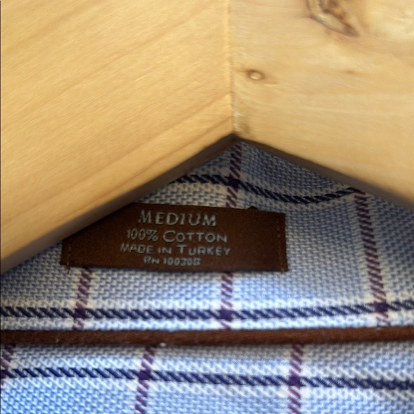 Peter Millar Blue Casual Button Down Shirt medium - Picture 6 of 8